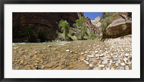 Framed North Fork of the Virgin River, Zion National Park, Washington County, Utah, USA Print