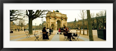 Framed Arc De Triomphe Du Carrousel, Musee Du Louvre, Paris, Ile-de-France, France Print