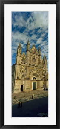 Framed Facade of a cathedral, Duomo Di Orvieto, Orvieto, Umbria, Italy Print