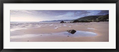 Framed Beach, Putsborough, North Devon, Devon, England Print