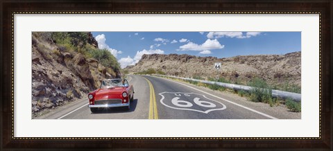 Framed Vintage car on Route 66, Arizona Print