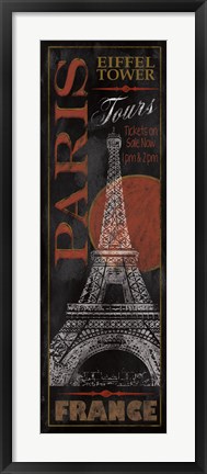 Framed Paris Tours Print