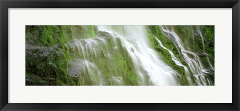 Framed Waterfall in a forest, USA Print