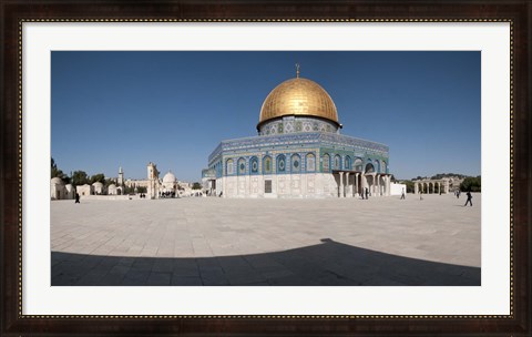 Framed Town square, Dome Of the Rock, Temple Mount, Jerusalem, Israel Print