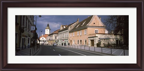 Framed Church in a city, Black Church, Brasov, Transylvania, Romania Print