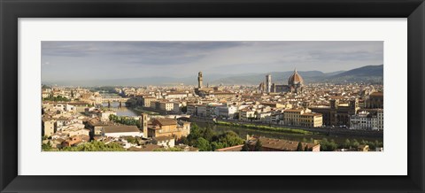 Framed Florence skyline, Tuscany, Italy Print