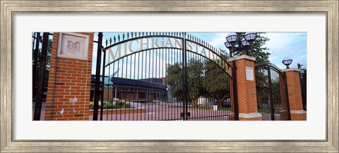 Framed Stadium of a university, Michigan Stadium, University of Michigan, Ann Arbor, Michigan, USA Print