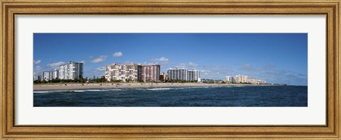 Framed Beach, Pompano Beach, Florida, USA Print