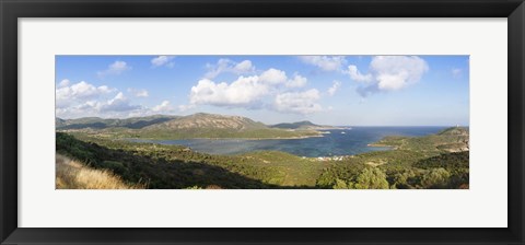 Framed Islands in the sea, Capo Malfatano, Costa Del Sud, Sulcis, Sardinia, Italy Print