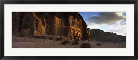 Framed Clouds beyond the Palace Tomb, Wadi Musa, Petra, Jordan Print