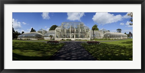 Framed Curvilinear Glass House, The National Botanic Gardens, Dublin City, Ireland Print