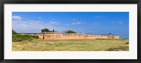 Framed Fort Gaines on Dauphin Island, Alabama, USA Print