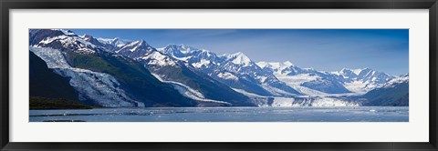 Framed Snowcapped mountains at College Fjord of Prince William Sound, Alaska, USA Print