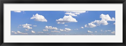 Framed Cumulus clouds in the sky, Baden Wurttemberg, Germany Print