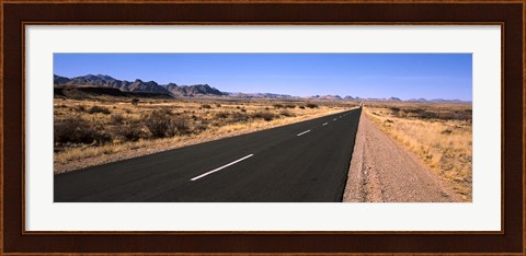 Framed Road passing through a desert, Keetmanshoop, Windhoek, Namibia Print