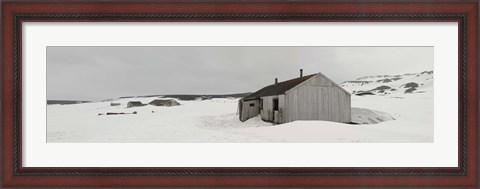 Framed Abandoned British base at Whalers Bay, Deception Island, Bransfield Strait, South Shetland Islands, Antarctic Peninsula Print