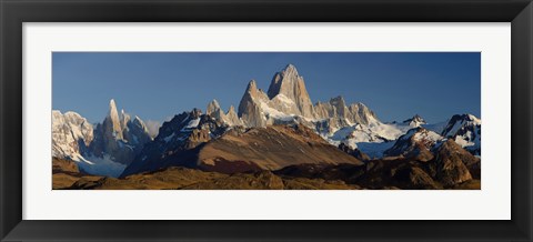 Framed Mountains, Mt Fitzroy, Cerro Torre, Argentine Glaciers National Park, Patagonia, Argentina Print