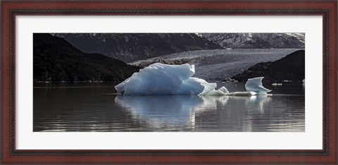 Framed Iceberg in a lake, Gray Glacier, Torres del Paine National Park, Magallanes Region, Patagonia, Chile, Lake Print