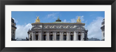 Framed Low angle view of an opera house, Opera Garnier, Paris, Ile-de-France, France Print