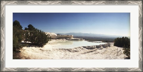 Framed Hot springs and Travertine Pool, Pamukkale, Turkey Print