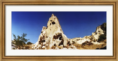 Framed View of caves, Cappadocia, Central Anatolia Region, Turkey Print