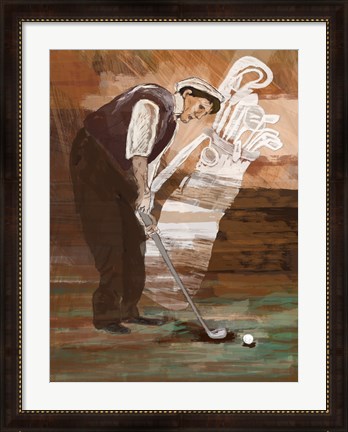 Framed Time to Putt Print