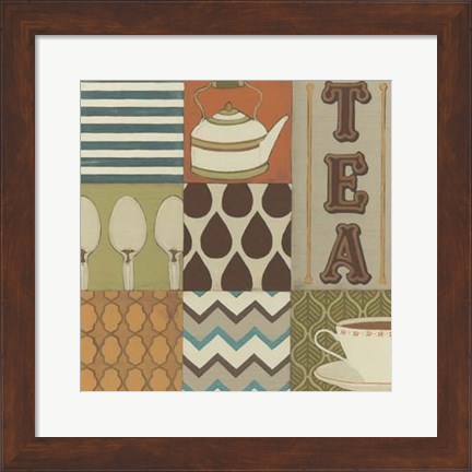 Framed Tea Collage Print