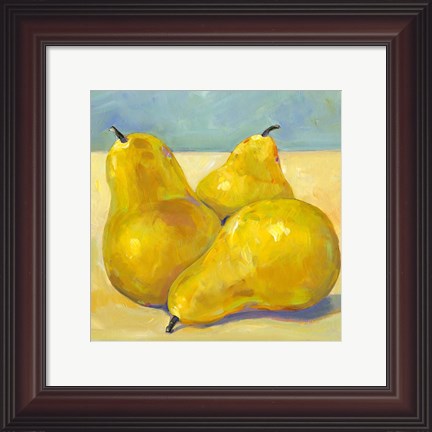 Framed Tres Pears Print