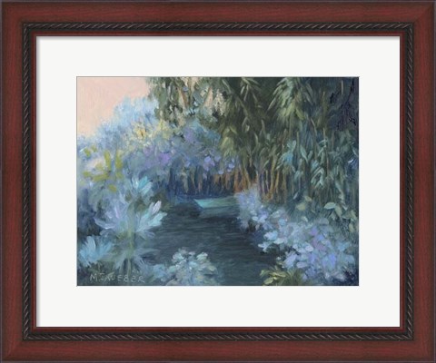 Framed Monet&#39;s Garden VII Print