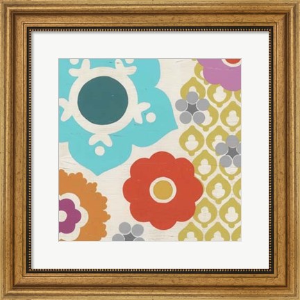 Framed Candy Blossoms II Print
