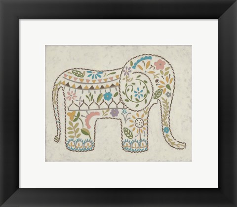 Framed Laurel&#39;s Elephant I Print