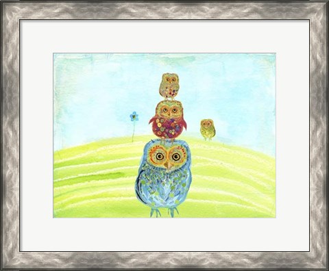 Framed Owl Totem Print