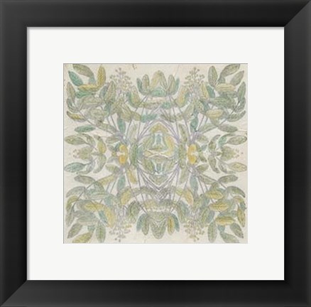 Framed Quadrant Floral IV Print