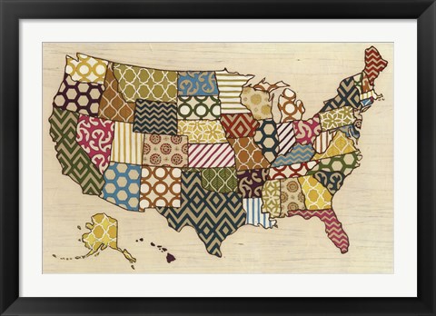 Framed United Patterns Print