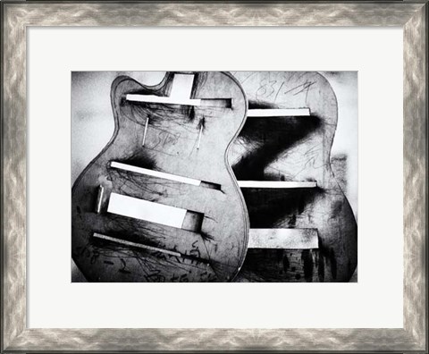 Framed Guitar Factory IV Print