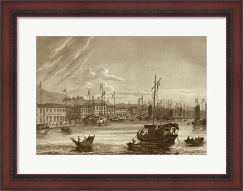 Framed Canton in China Print