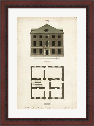 Framed Design for a Building III Print