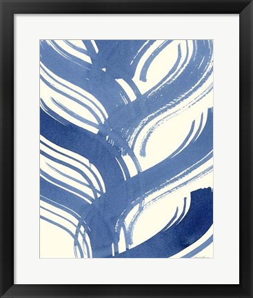 Framed Macrame Blue IV Print