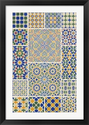 Framed Moorish Design Print