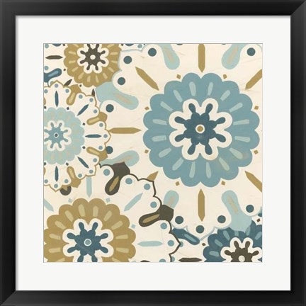 Framed Blue Lace II Print