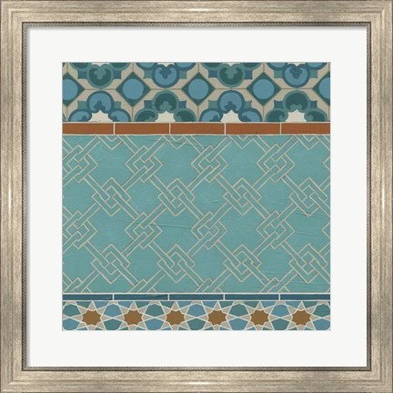 Framed Moroccan Tile II Print