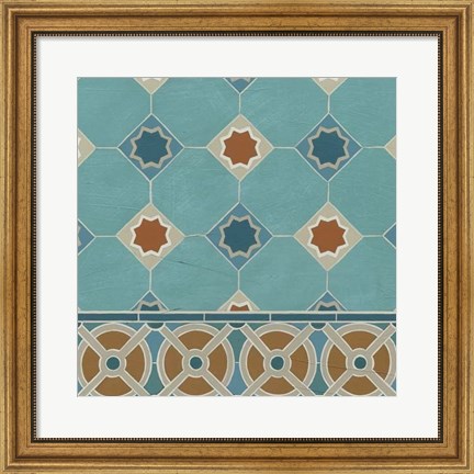 Framed Moroccan Tile IV Print