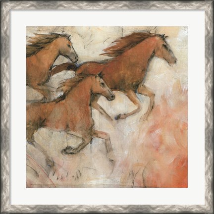 Framed Horse Fresco II Print