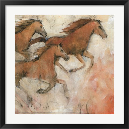 Framed Horse Fresco II Print