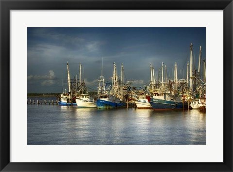 Framed Shrimp Boats I Print