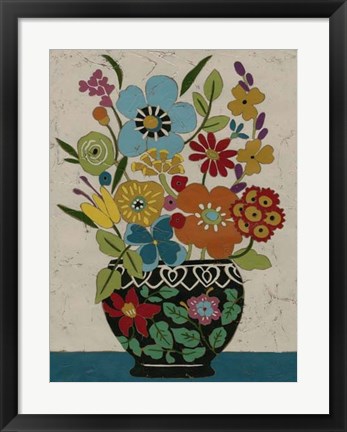 Framed Sentimental Bouquet I Print
