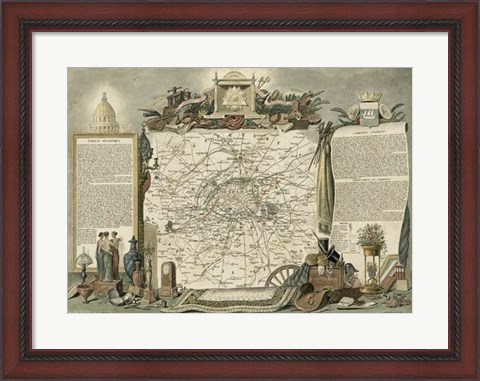 Framed Atlas Nationale Illustre I Print