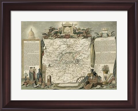 Framed Atlas Nationale Illustre I Print