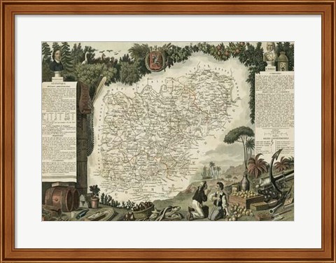 Framed Atlas Nationale Illustre VII Print