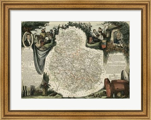 Framed Atlas Nationale Illustre IX Print